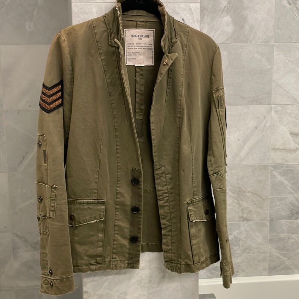 Zadig and Voltaire Military- style jacket.